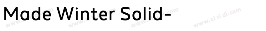 Made Winter Solid字体转换